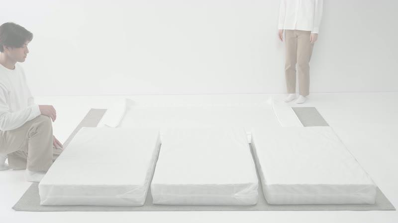 無印良品 セミダブル 寝返りしやすく通気性のよいマットレス超高密度ポケットコイル 寝返りしやすいマットレス 高密度ポケットコイル | 無印良品